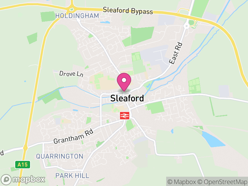 Map of properties for sale in Sleaford