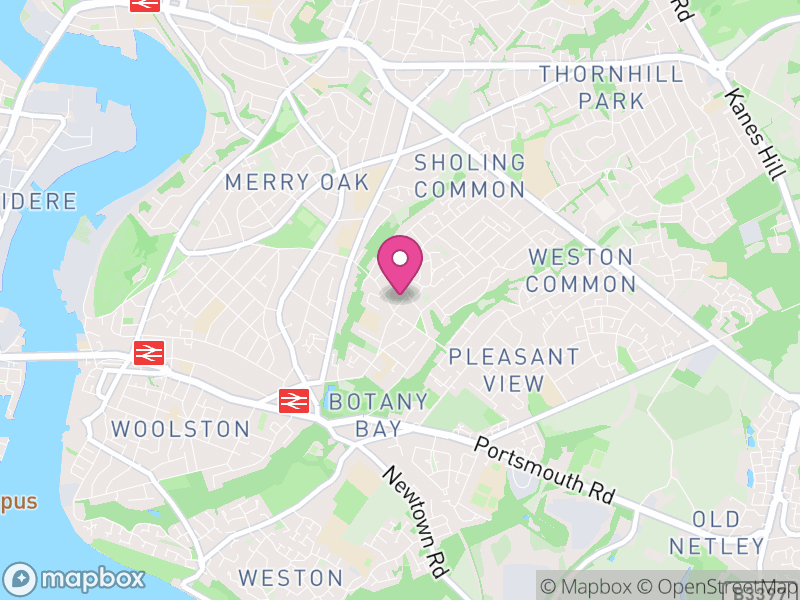 Map of properties for sale in SO19