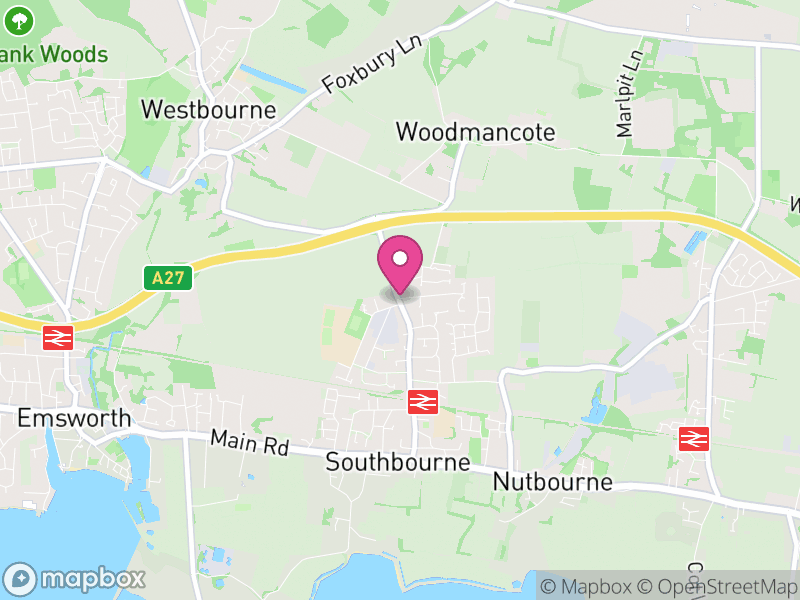 Map of properties for sale in Southbourne