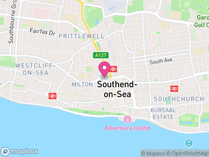 Map of properties for sale in Southend On Sea