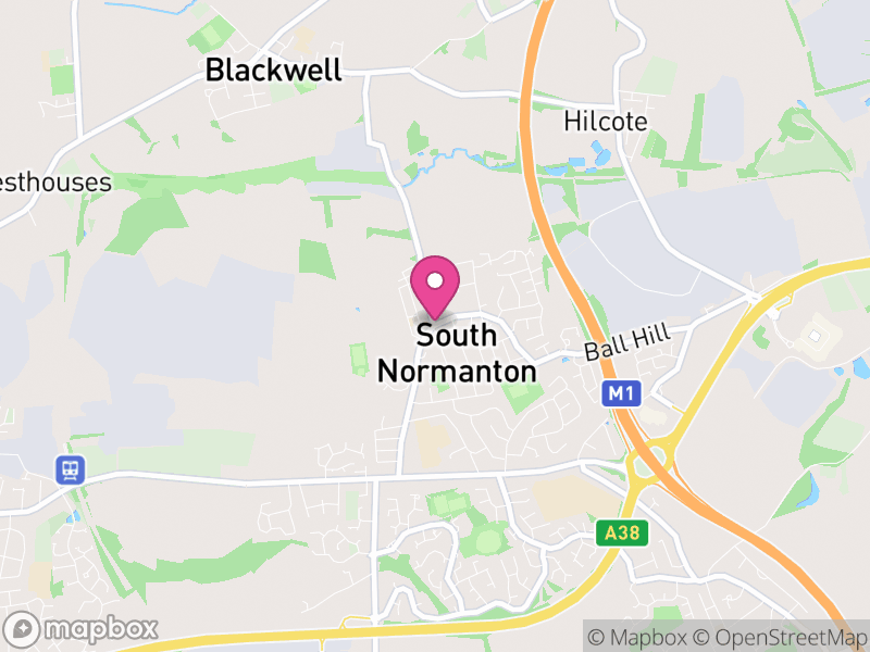 Map of properties for sale in South Normanton