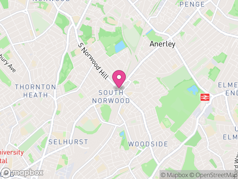 Map of properties for sale in South Norwood