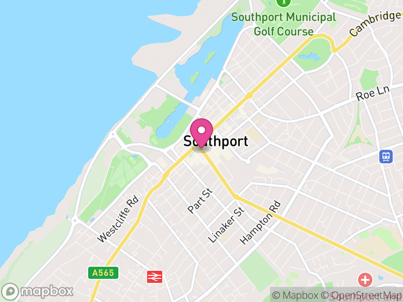 Map of properties for sale in Southport