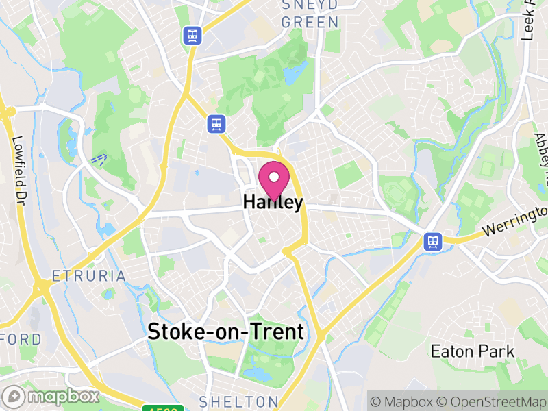 Map of properties for sale in Stoke On Trent