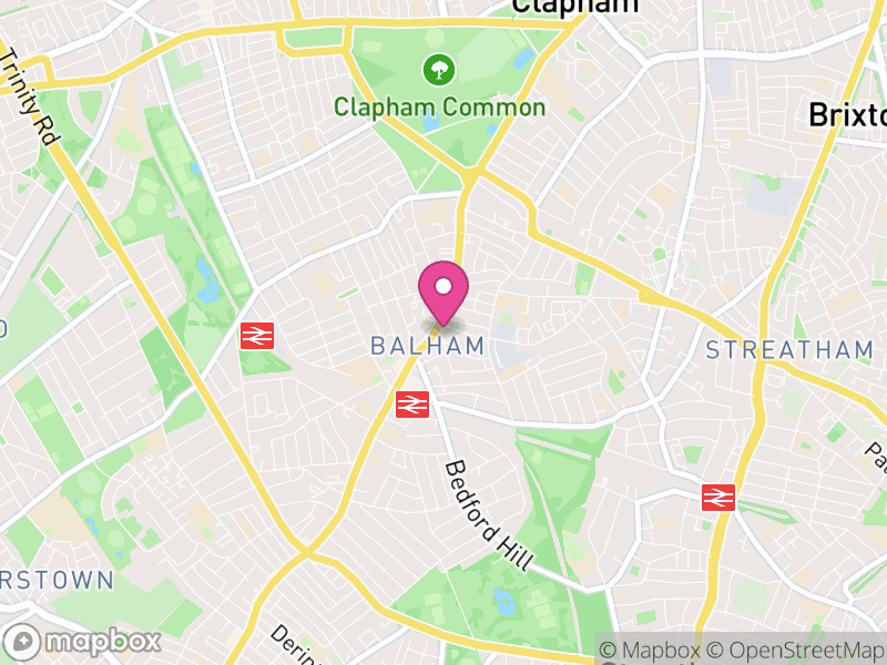 Map of properties for sale in SW12