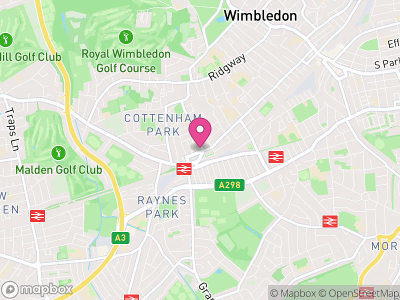Map of properties for sale in SW20
