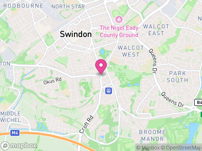 Map of properties for sale in Swindon