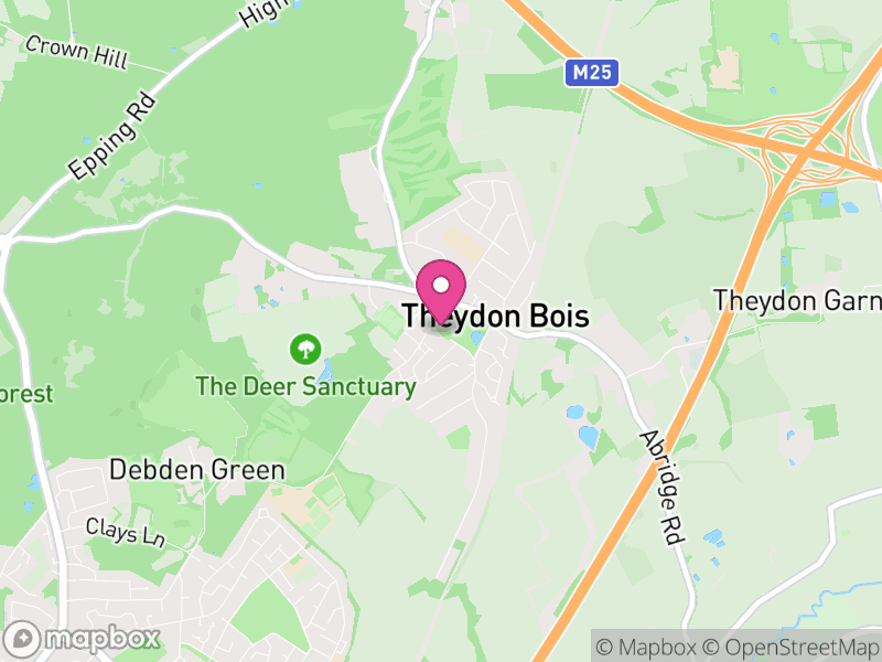 Map of properties for sale in Theydon Bois