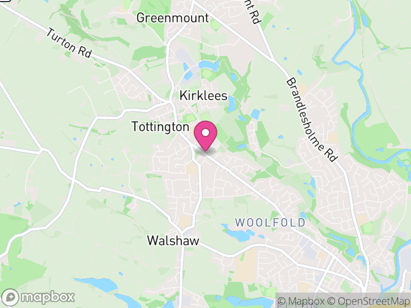 Map of properties for sale in Tottington