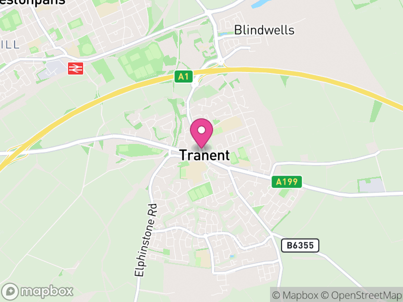 Map of properties for sale in Tranent