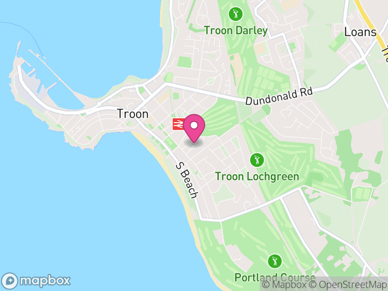 Map of properties for sale in Troon