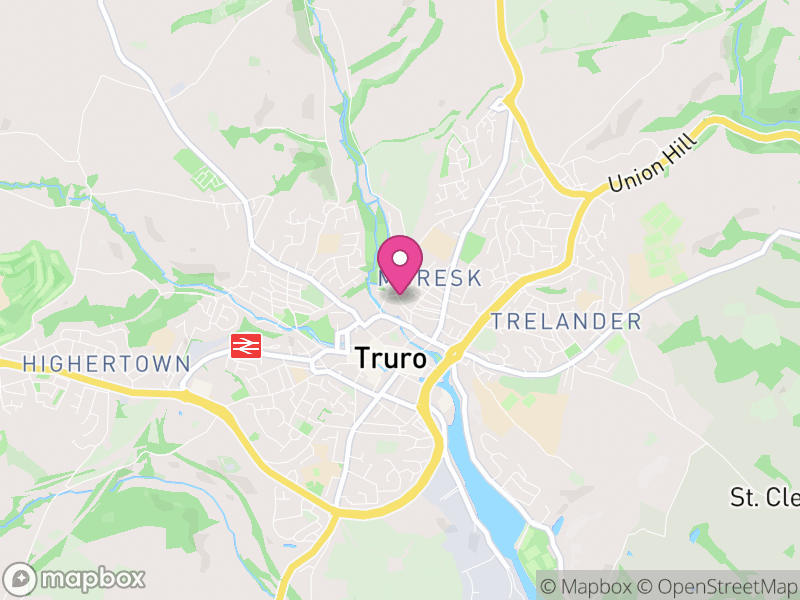 Map of properties for sale in Truro