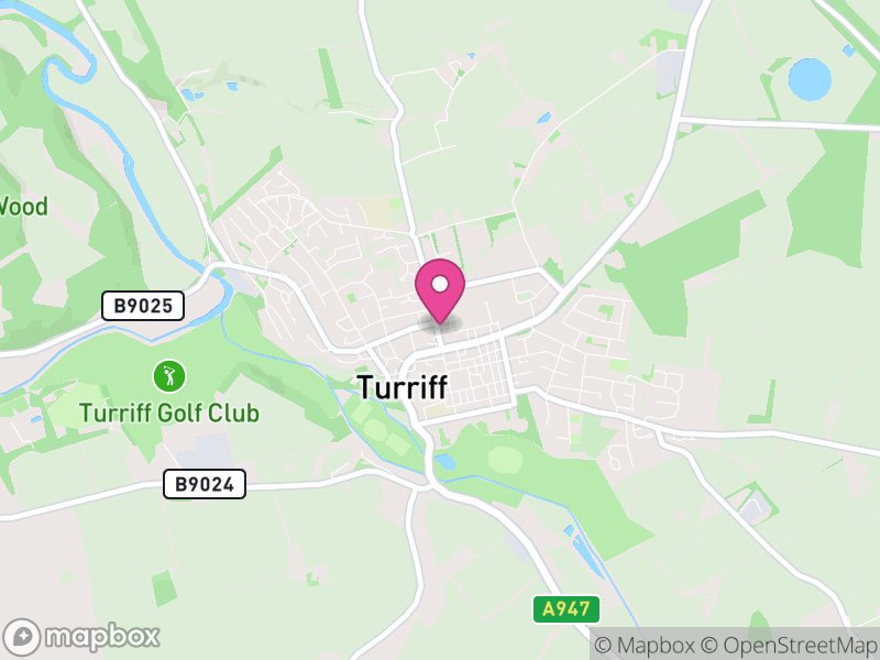 Map of properties for sale in Turriff