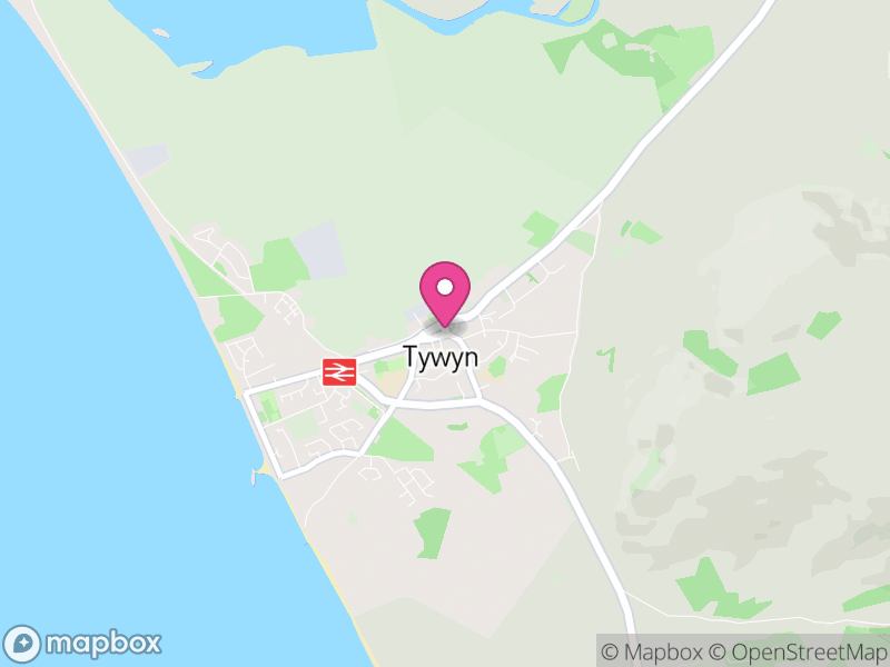 Map of properties for sale in Tywyn