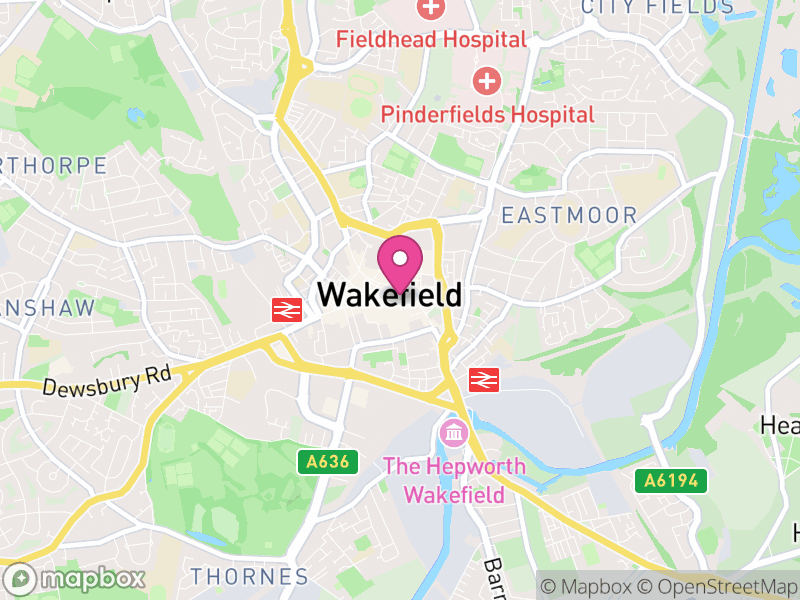 Map of properties for sale in Wakefield