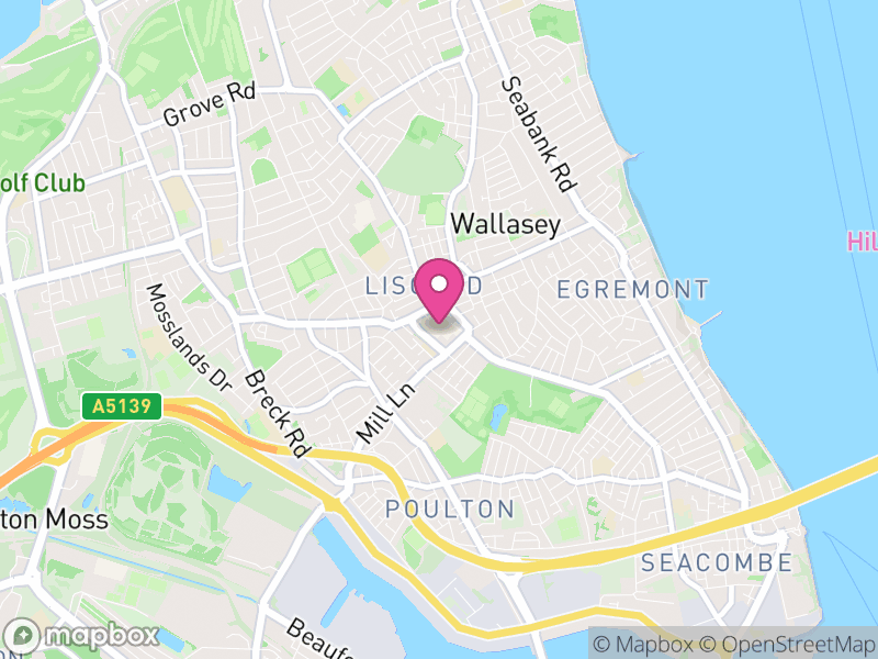 Map of properties for sale in Wallasey