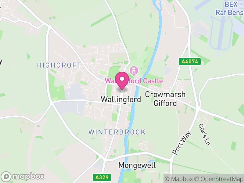 Map of properties for sale in Wallingford