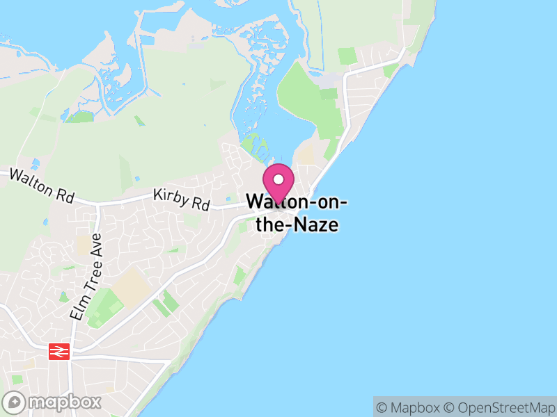 Map of properties for sale in Walton On The Naze