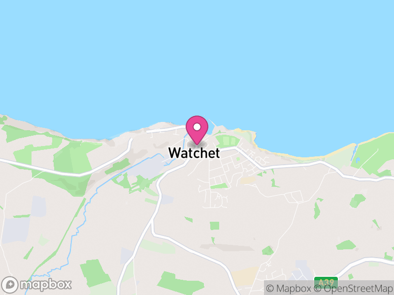 Map of properties for sale in Watchet