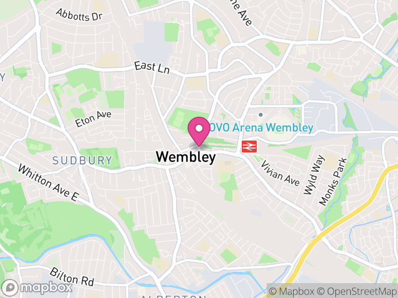 Map of properties for sale in Wembley