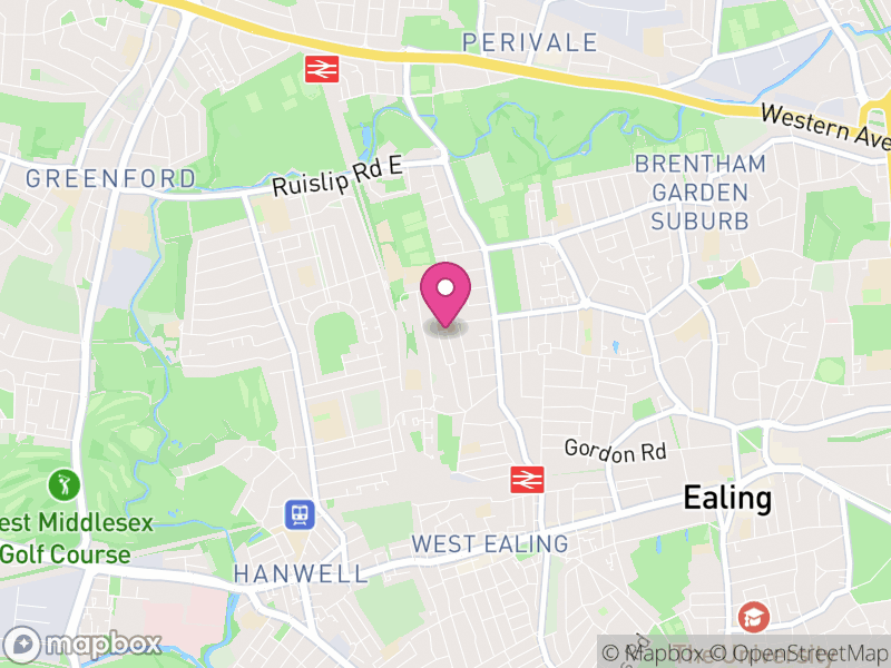 Map of properties for sale in West Ealing