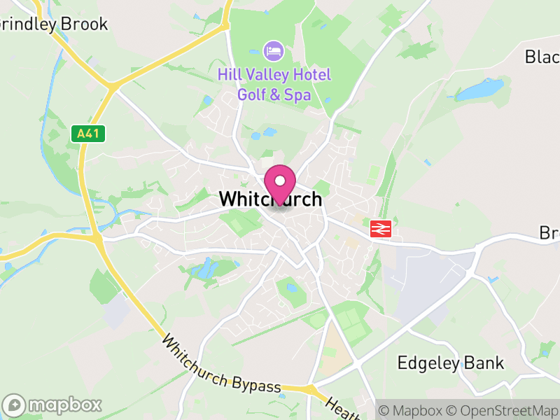 Map of properties for sale in Whitchurch