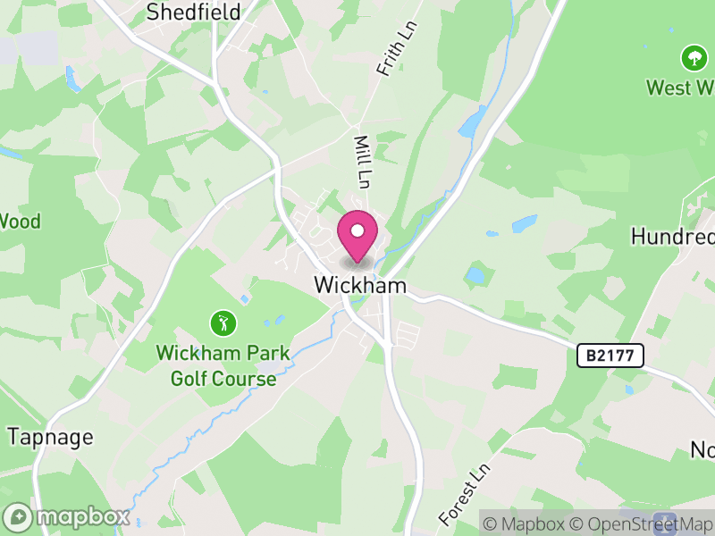 Map of properties for sale in Wickham