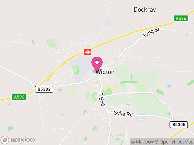 Map of properties for sale in Wigton