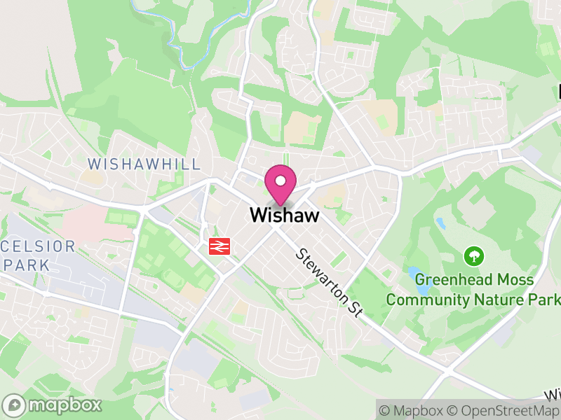 Map of properties for sale in Wishaw