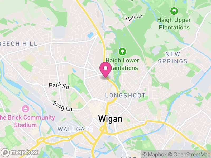 Map of properties for sale in WN1