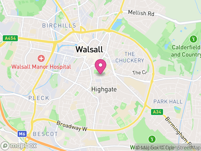 Map of properties for sale in WS1