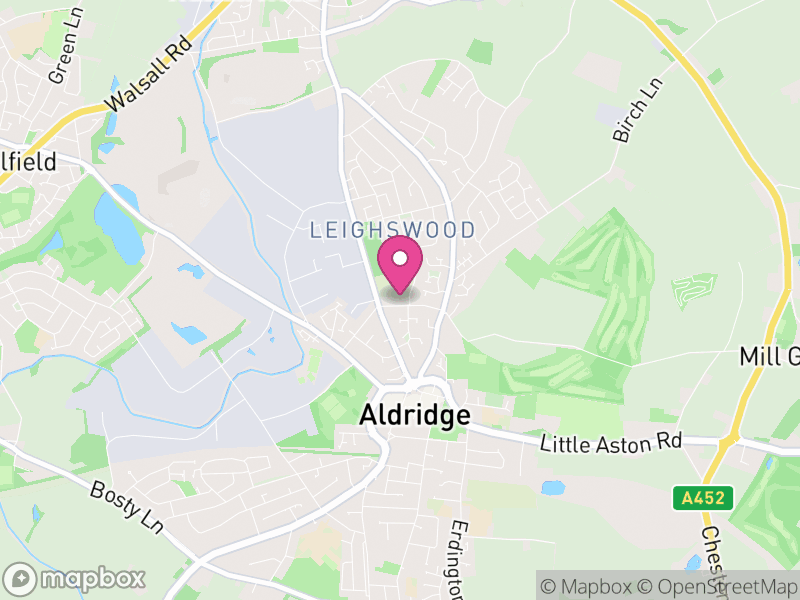 Map of properties for sale in WS9