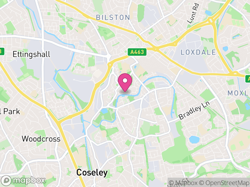 Map of properties for sale in WV14