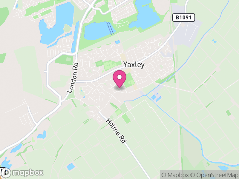 Map of properties for sale in Yaxley