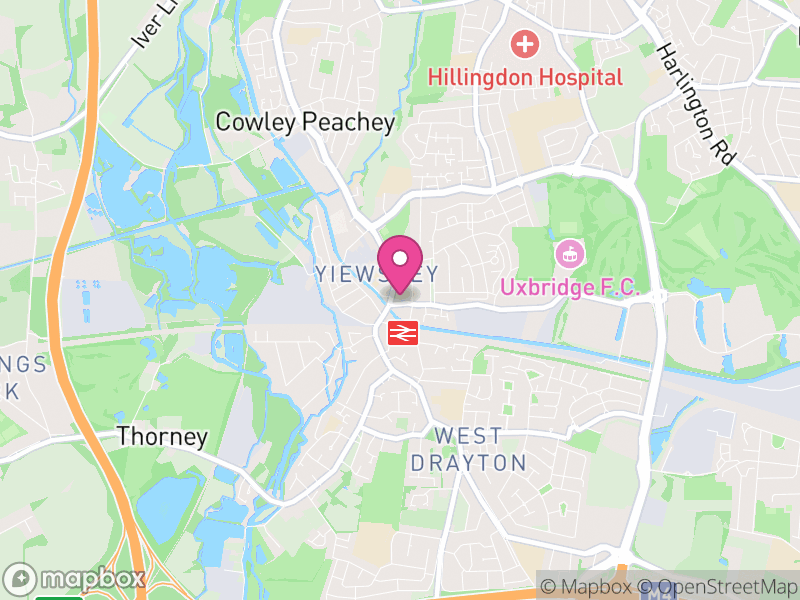 Map of properties for sale in Yiewsley