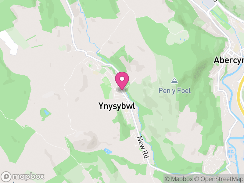 Map of properties for sale in Ynysybwl