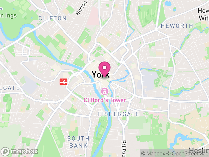 Map of properties for sale in York