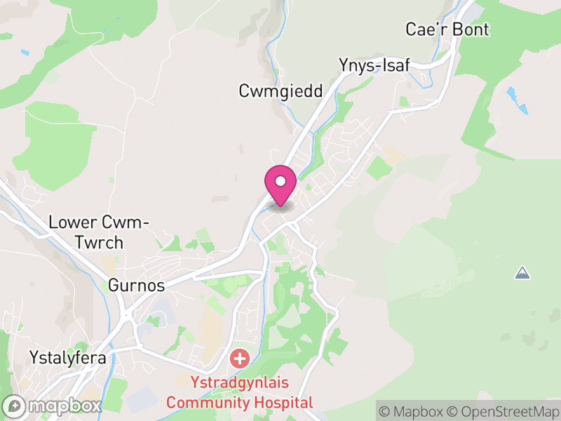 Map of properties for sale in Ystradygnlais
